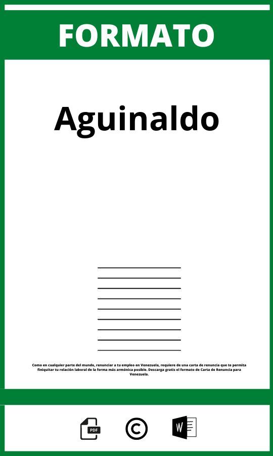 Formato De Aguinaldo En Excel