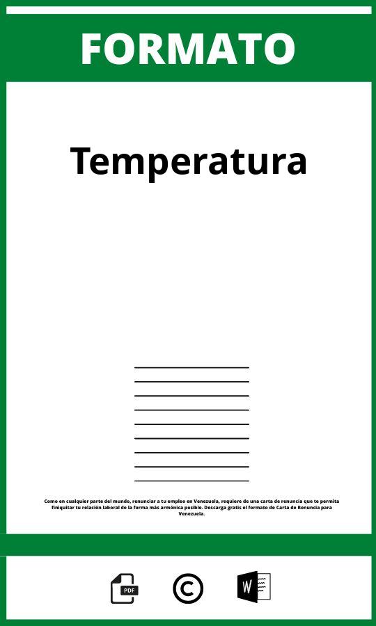 Formato De Temperatura En Excel